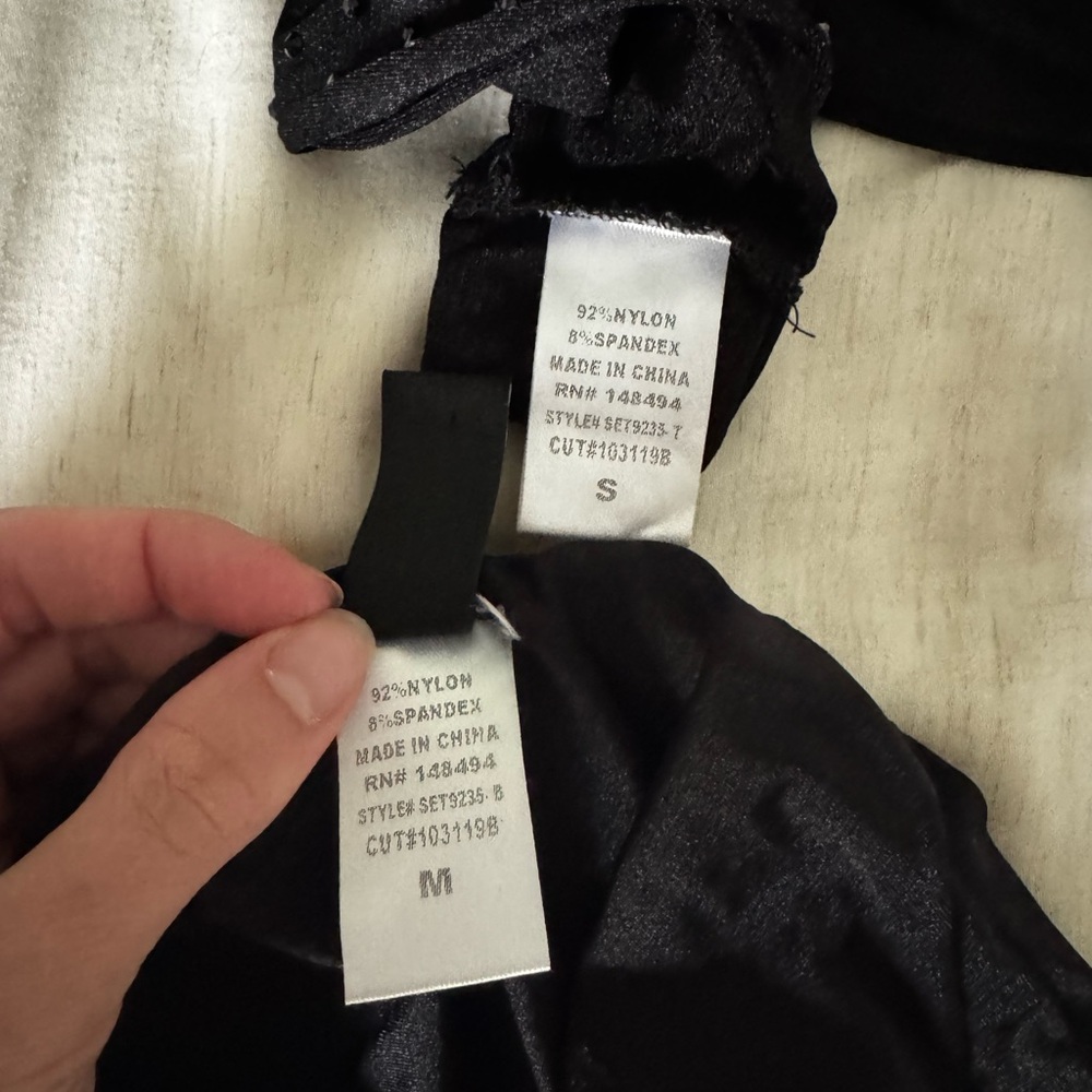 Black Rhinestone Two-Piece Bikini Set - Picture 3 of 4